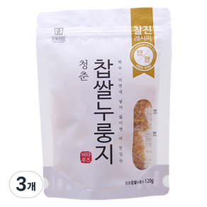 청춘 찹쌀누룽지, 120g, 3개