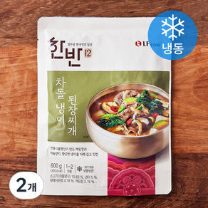 한반 차돌 냉이 된장찌개 1~2인분 (냉동), 600g, 2개