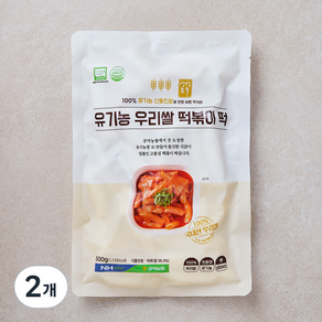 공덕농협농산물가공사업소 유기가공식품 인증 우리쌀 떡볶이떡, 500g, 2개