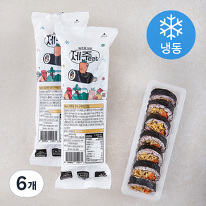 제주eat 제주톳 두부 곤약비건김밥 (냉동), 220g, 6개