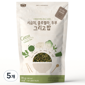 생그랑 시금치 클로렐라 두부 그리고 밥 후리가케, 70g, 5개