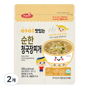 베베스트 유아용 아이 맛있는 순한 청국장찌개