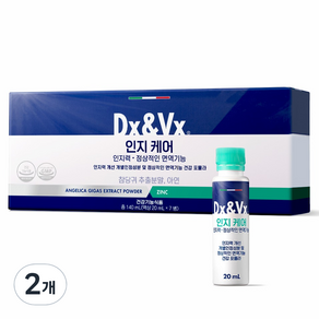 디엑스앤브이엑스 덱스벡스 인지케어 참당귀추출분말 아연 7p, 2개, 20ml