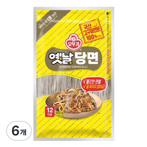 오뚜기 옛날 당면, 300g, 6개