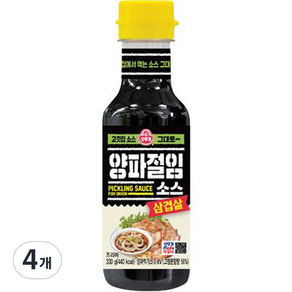 오뚜기 삼겹살 양파절임소스, 330g, 4개