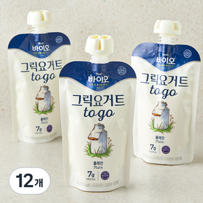 매일바이오 그릭 요거트 플레인, 120g, 12개