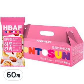 HBAF 바프 먼투썬 하루견과 핑크, 20g, 2개