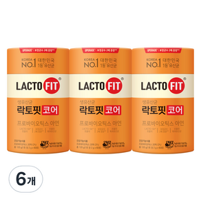 락토핏 종근당건강 코어 유산균 60p, 120g, 6개