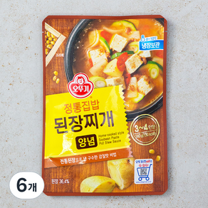 정통집밥된장찌개양념, 140g, 6개