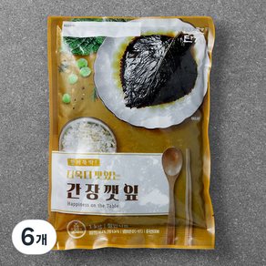 더욱더 맛있는 간장 깻잎, 1kg, 6개