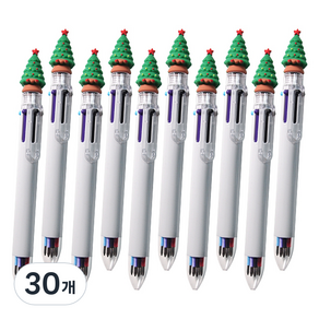 투영 X MAS 6색 볼펜 0.7mm, 트리, 30개