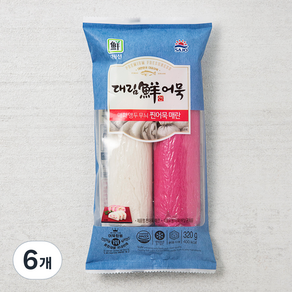 대림선 찐 어묵 매란, 320g, 6개