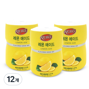 리치스 레몬 에이드 분말, 550g, 1개입, 12개