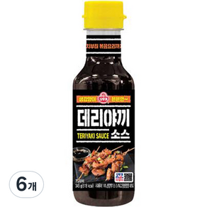 오뚜기 데리야끼 소스, 345g, 6개