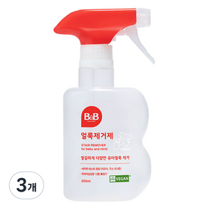 비앤비 유아용 저자극 얼룩제거제, 300ml, 3개