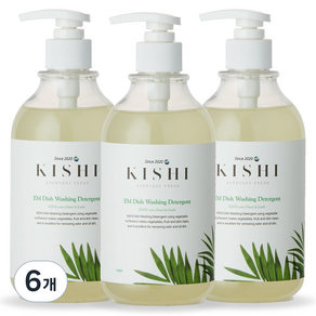 키쉬 아기젖병 주방세제, 300ml, 6개