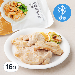 바르닭 한입 닭가슴살 갈릭 (냉동), 100g, 16개