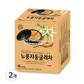 우리차 누룽지 둥굴레차, 1.5g, 40개입, 2개