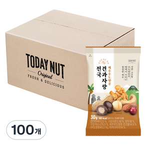 투데이넛 전국견과자랑 제주우도땅콩 30g, 100개