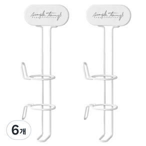 withWIN 헤어 고데기 매직기 보관 홀더, 화이트, 6개