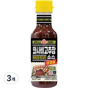 오뚜기 삼겹살 와사비 고추장 소스, 360g, 3개