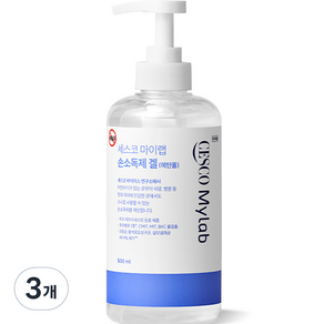 세스코 마이랩 손소독제 겔, 3개, 500ml