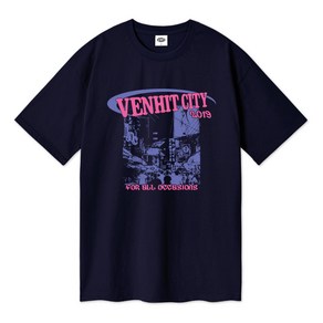 벤힛 VENHIT CITY 오버핏 통기성 반팔 티셔츠