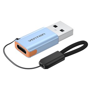 벤션 USB-A타입-C타입 10Gbps 스트랩 젠더 CUAH0, 26mm, 혼합색상, 1개