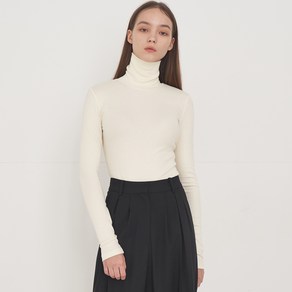 RIBBED TURTLE NECK LONG SLEEVE