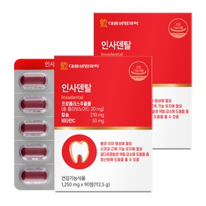 대웅생명과학 인사덴탈 112.5g, 90정, 2개