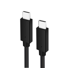 라온 USB C to C타입 60W PD충전기 퀵차지 3.0 급속 고속 충전케이블, 2m, 블랙, 1개