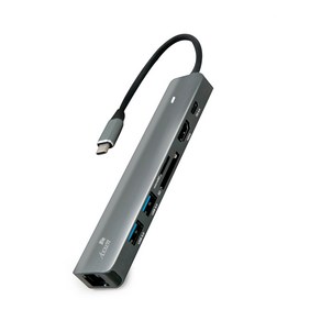 액센 7in1 C타입 USB3.0 HDMI PD Lan Pot 미러링 멀티허브 1GB MH10, Gay, 1개