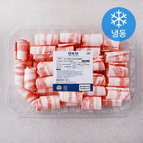 MAUM 독일산 뼈없는 대패삼겹살 돌돌말이 (냉동), 1kg, 1개