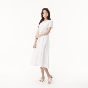 플라스틱아일랜드 라운드넥 플레어 원피스 PR2WO964