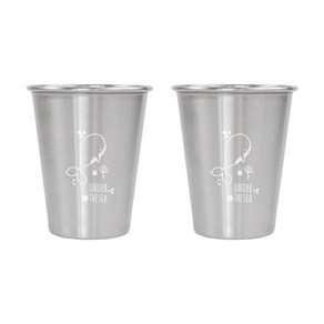 언더더씨 304스텐 심플컵 350ml, 2개