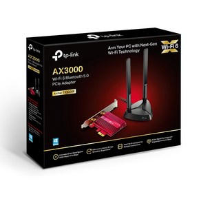 티피링크 Wi Fi 6 블루투스 5.0 PCIe 랜카드 데스크탑용, Ache TX3000E, 1개