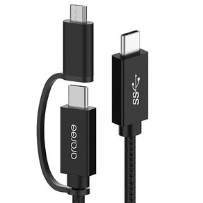 아라리 USB 3.1 C to C 타입 마이크로 5핀 고속충전 케이블