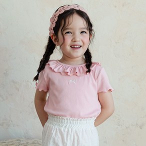 베베쥬 여아용 티니 리본 티셔츠