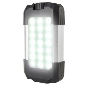 테크진 LED 충전식 휴대용 캠핑 랜턴 10400mAh, 블랙, 1개