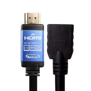 마하링크 HDMI Ve2.1 M/F 연장 케이블, 1개, 2m