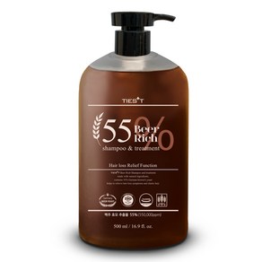 티에스트 맥주효모 탈모 샴푸 비어리치55, 1개, 500ml