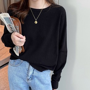레몬소울 여성용 쥴리 라운드 니트티
