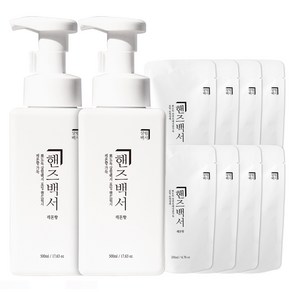 살림백서 핸드워시 본품 레몬향 500ml 2p + 리필 200ml 8p 세트