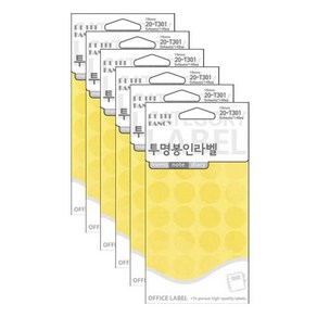 쁘띠팬시 봉인 라벨스티커 T301 5p, 6개