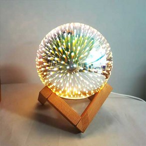 LED 달 무드등 아이디어 램프, 불꽃