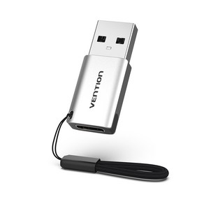 벤션 USB 3.0 to C타입 고속 스트랩 젠더, 26mm, 메탈그레이, 1개