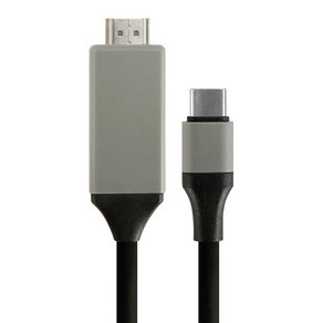 Type-C to HDMI 케이블 ET-CH100, 2m, 블랙, 1개