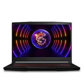 MSI 2023 씬 GF63 코어i7 인텔 12세대 지포스 RTX 4050, THIN GF63 12VE (020), Fee DOS, 8GB, 1TB, 블랙