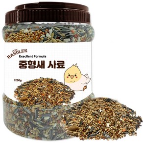 펫츠핸들러 엑설런트 포뮬러 중형새 사료, 1.2kg, 1개