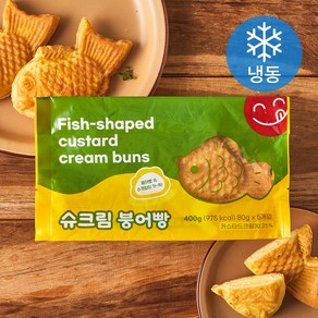 슈크림 붕어빵 (냉동), 80g, 5개입, 1개